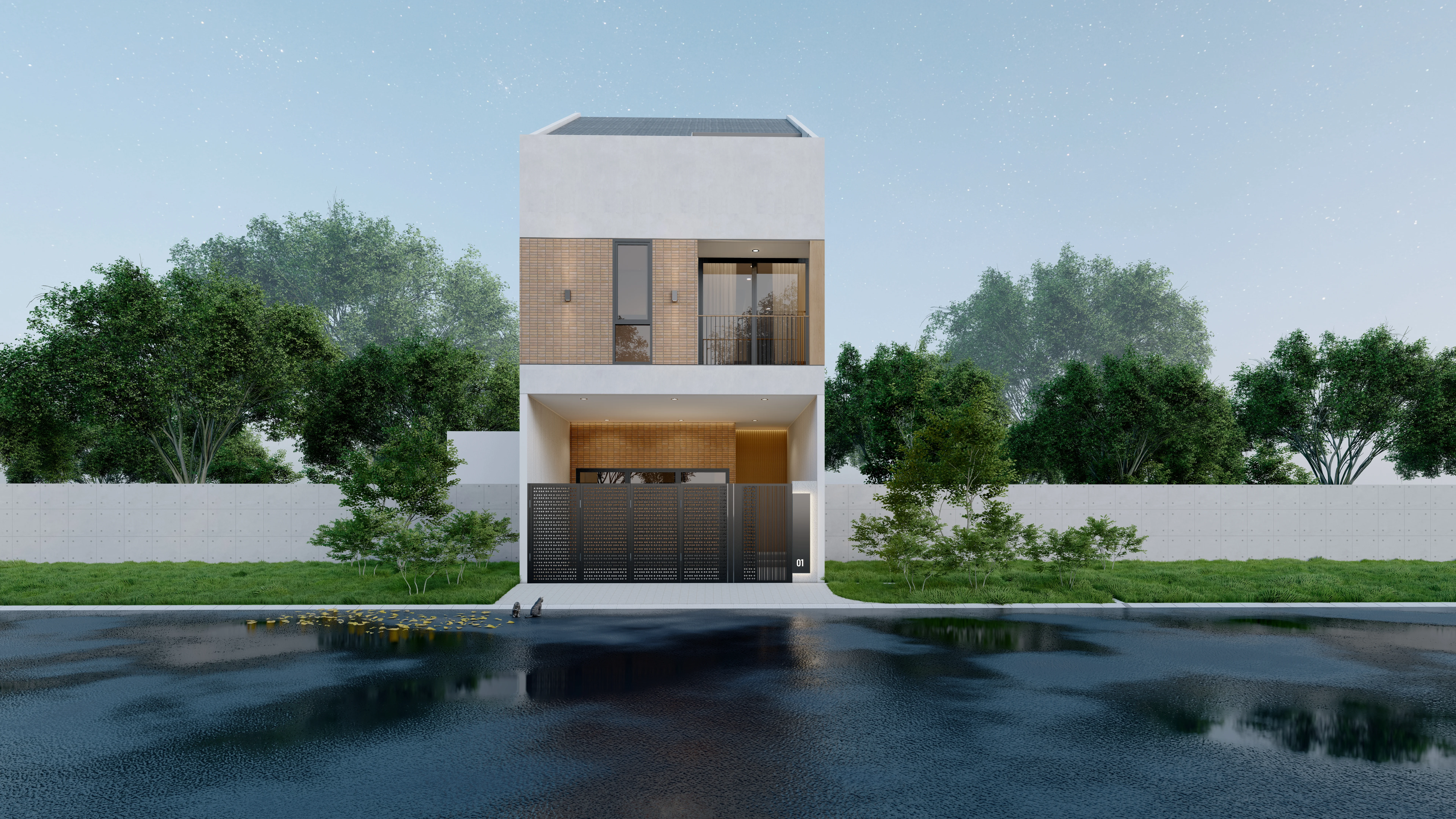 Rumah Pak Agus Tidar — Desain Bangunan 1