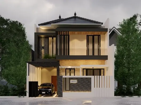 Rumah Pak Aris, proyek AK Studio di Surabaya