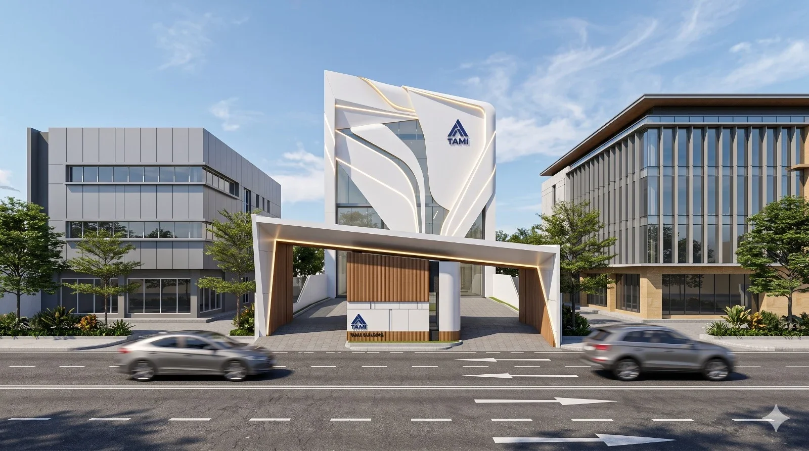 Gedung Kantor Tami Building — Desain Bangunan 2