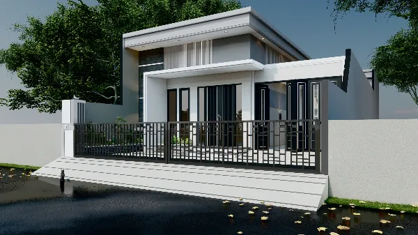 Rumah Bpk Amri, proyek AK Studio di Benowo Surabaya